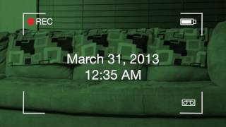 Easter bunny caught on tape