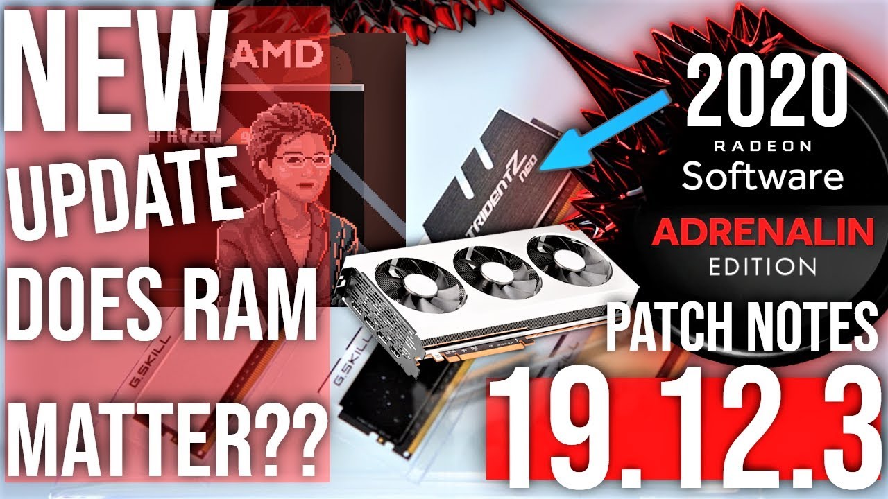 New AMD Radeon Software Adrenalin 19.12.3 Update 💻 Gpu 2019 - YouTube