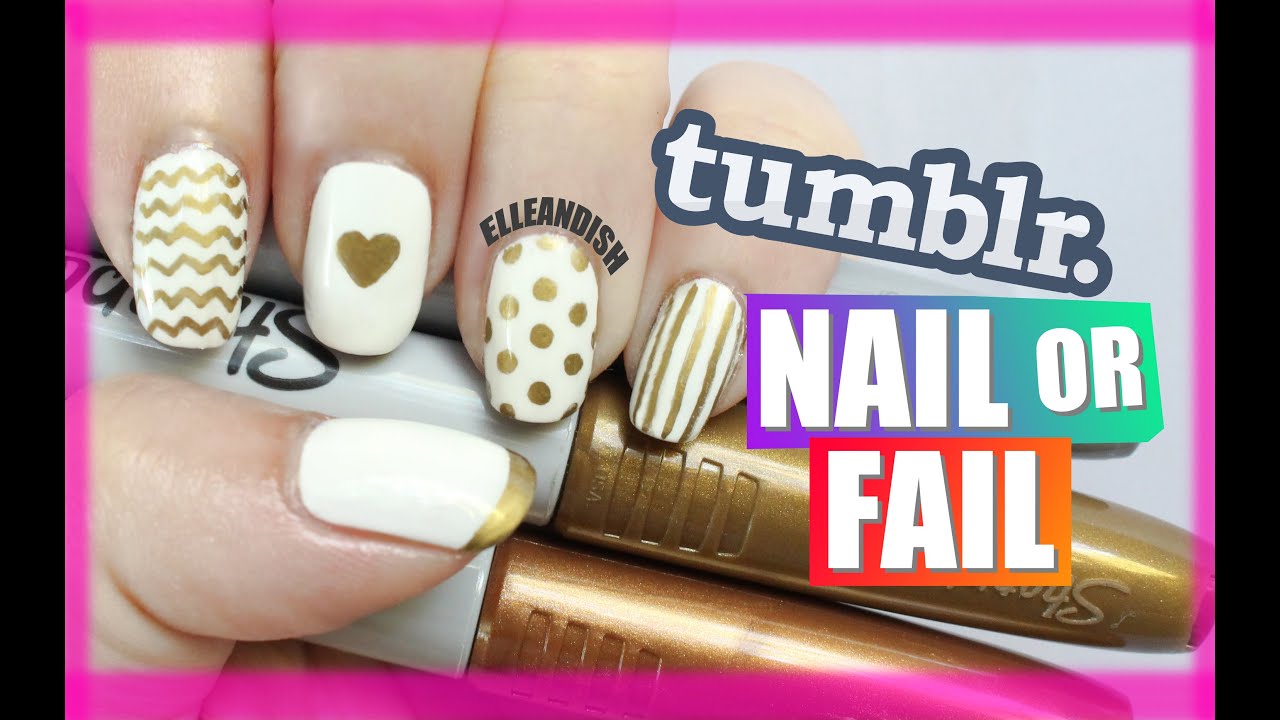 tumblr NAIL or FAIL: DIY Metallic Sharpie Nails