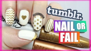 tumblr NAIL or FAIL: DIY Metallic Sharpie Nails