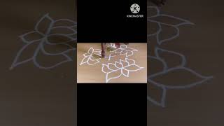 9 * 5 Dots Thamarai Kolam || Lotus Kolam