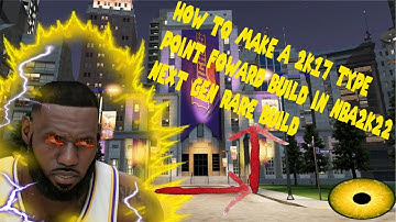 NBA2K22 (How To Make A 2K17 Type Point Forward Build At 6