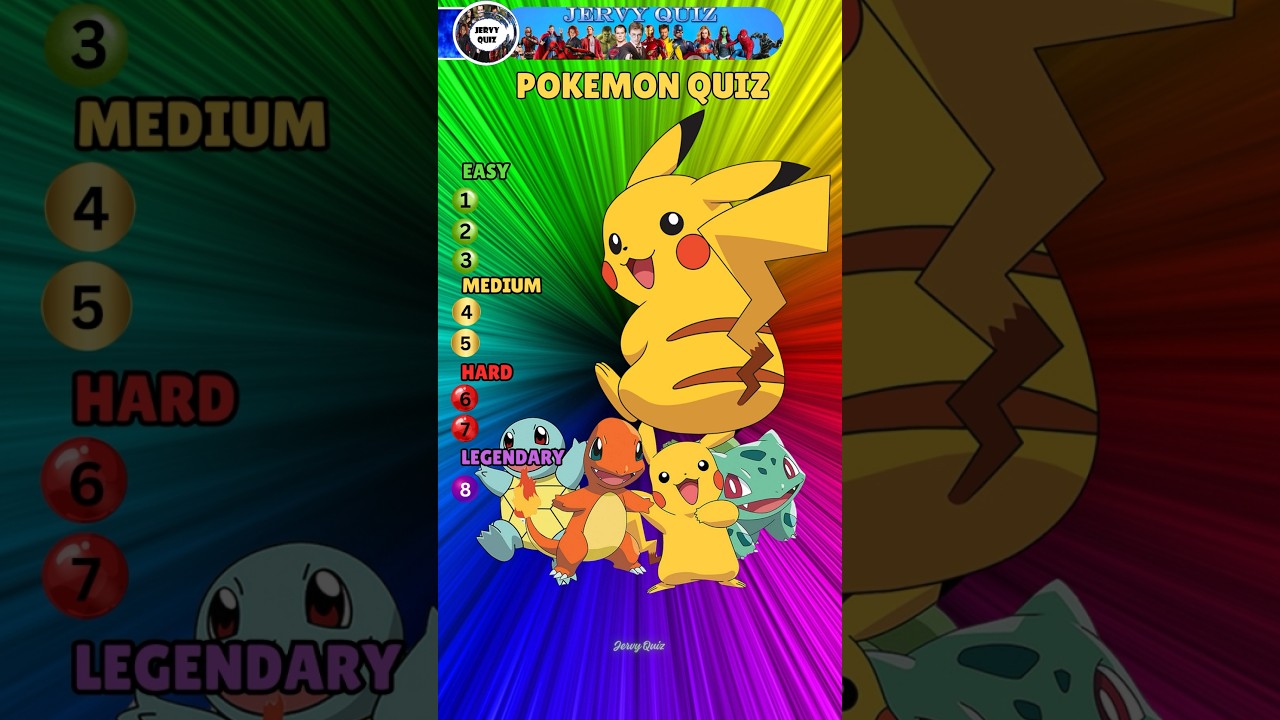 POKEMON Characters Quiz Challenge- Can You Guess Them?!? 