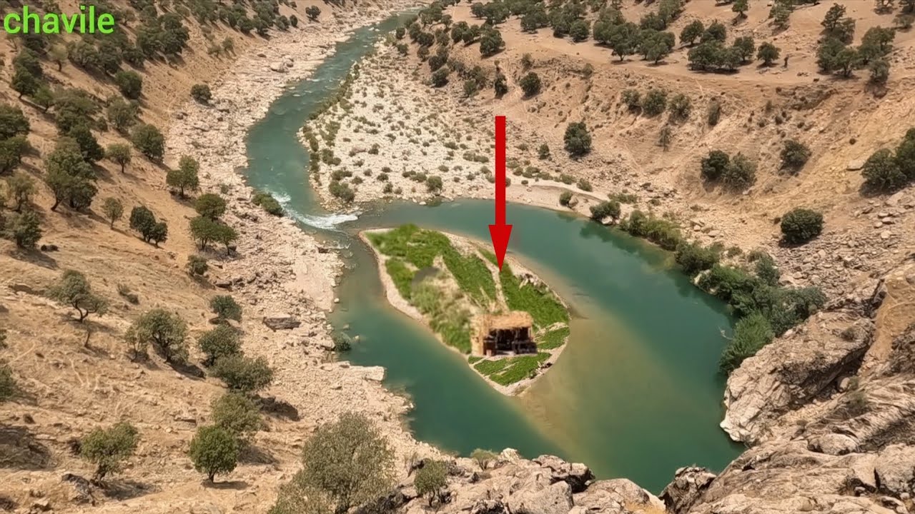 Семья кочевников живет на крошечном речном острове в Иране | Боятся ли они наводнений?