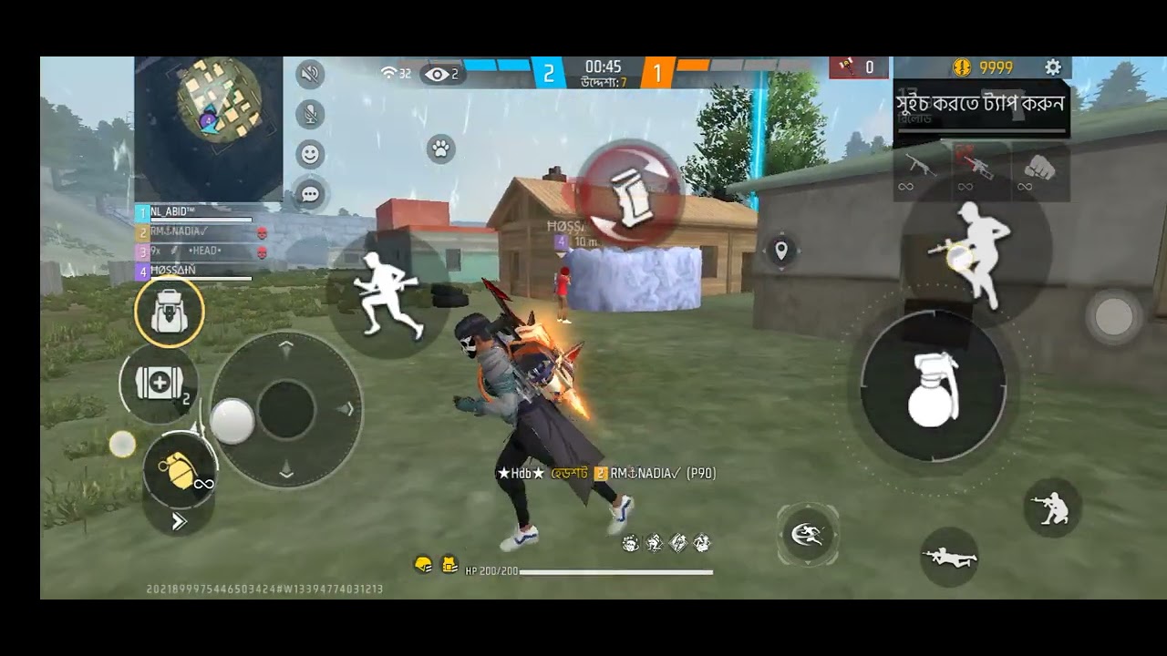 Full squad anb hacker 4v1 hacker hacker#freefire #garenafreefire #ff 