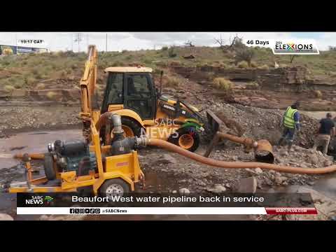 Beaufort West water pipeline back in service