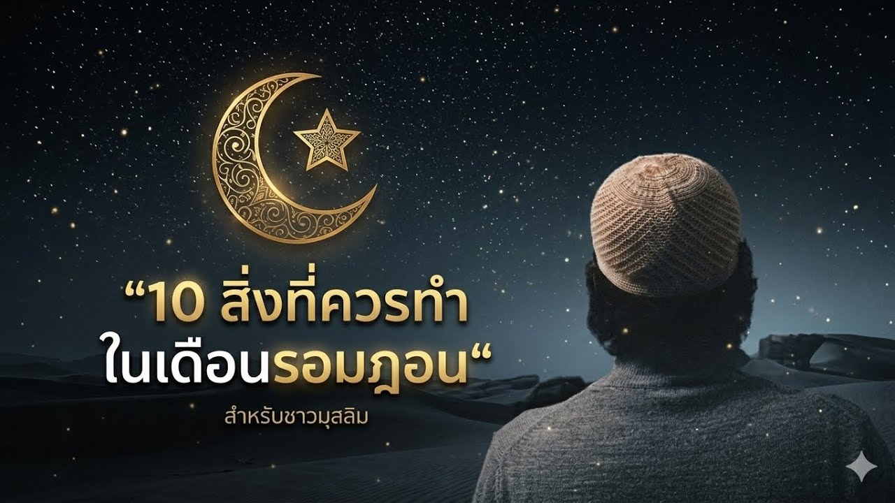 10 สิ่งที่ควรทำในเดือนรอมฏอน! ✨ เตรียมความพร้อมสู่เดือนที่ประเสริฐกอบโกยผลบุญไปพร้อมกัน ☝🏻