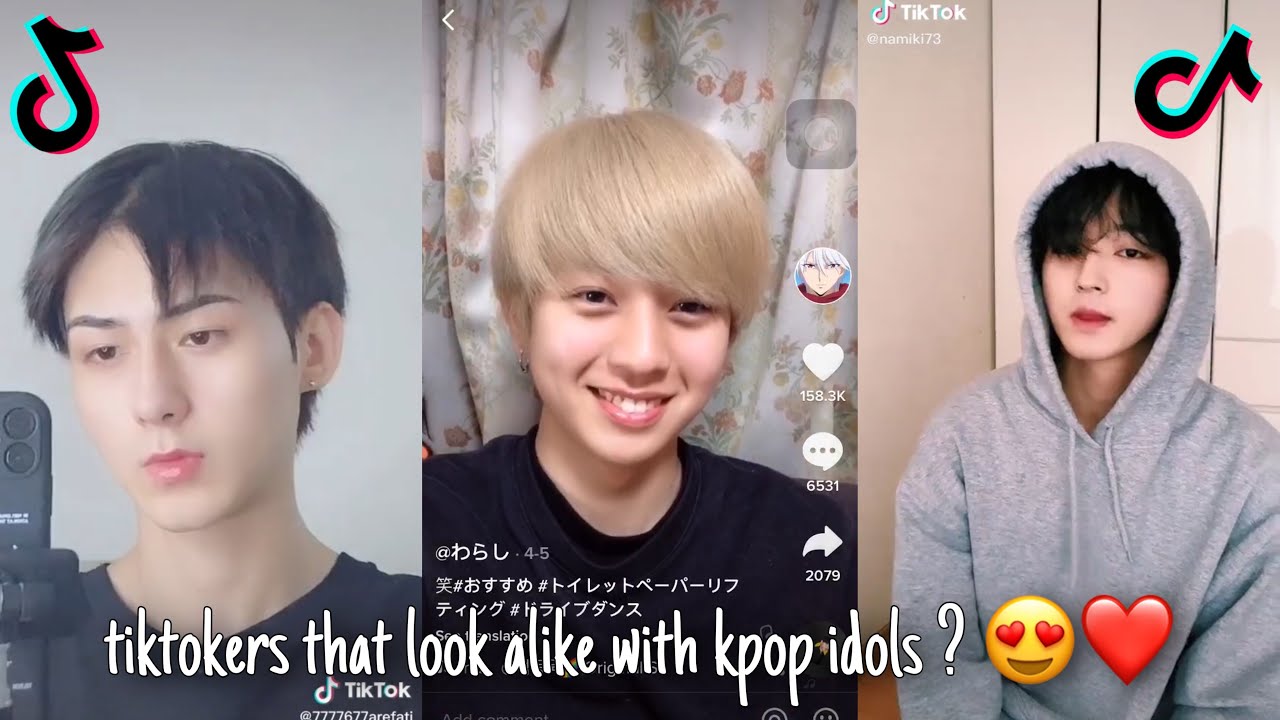 Tiktokers That Look Alike With Kpop Idol !