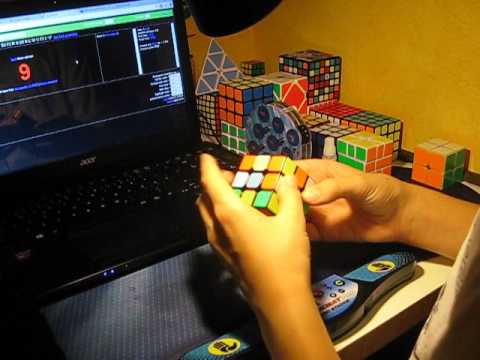 Rubik's cube solved in 7.77 seconds