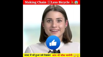 Making a Chain Less Bicycle🚴 || wait for last look 😍| #shorts #experiment