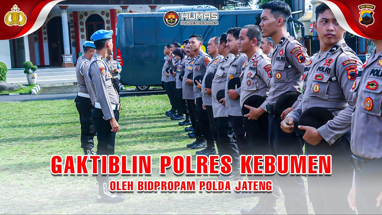 Gaktiblin Polres Kebumen Oleh Bidpropam Polda Jateng