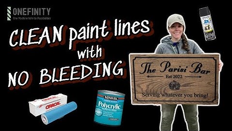 How to Use Vinyl on Wood for the CLEANEST Paint Lines! - Sign Making on the CNC @OnefinityCNC