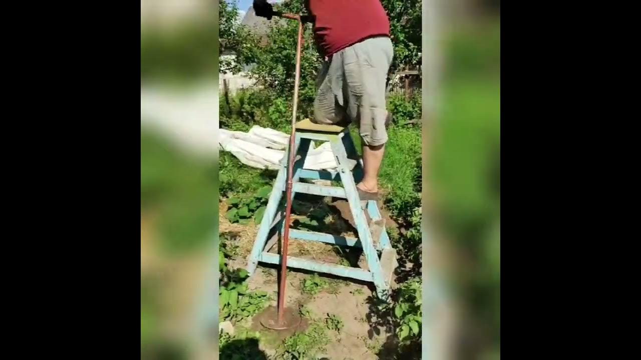 бур садовый 2м (рубин-7). работа ручным буром. мотобур earthquake 9800 b. электробур egd-1200. мотобур земляной чемпион.