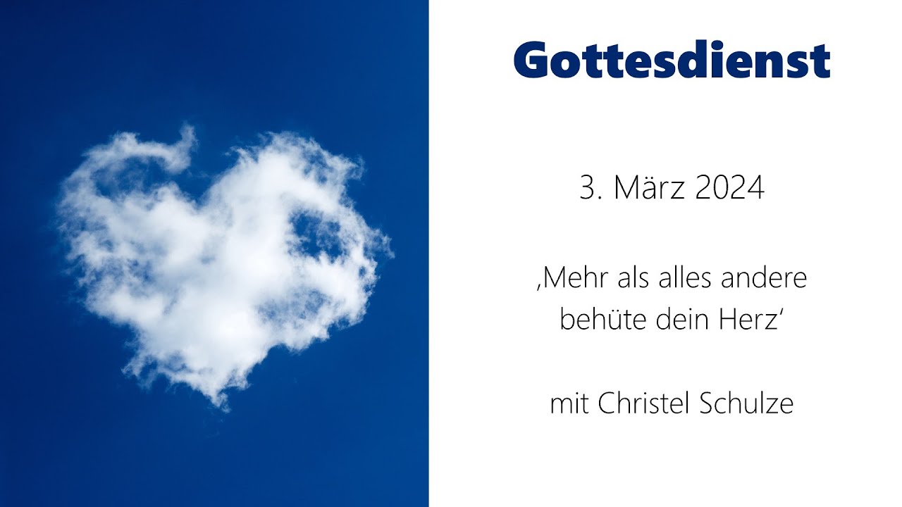 'Mehr als alles andere behüte dein Herz' YouTube