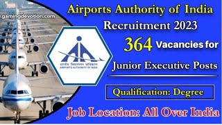 Airports Authority of India recruitment for executives 2022 complete details explained in Telugu