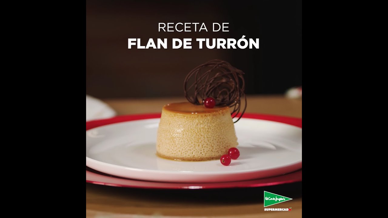 Receta de Flan de turrón Jijona · APTC El Corte Inglés