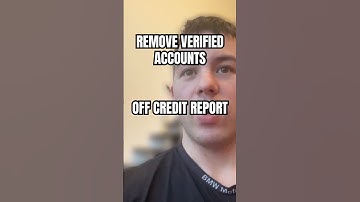 How I REMOVE VERIFIED ACCOUNTS OFF CREDIT REPORT IN 2 DAYS