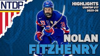Nolan Fitzhenry | 2025-26 Highlights | USNTDP U17 | 2027 NHL Draft
