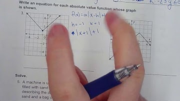 13-2 Absolute Value Equations and Transformations