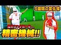 【精密機械】ピッチャーせーぎのブルペン！5種類の変化球を指先で絶妙なリリース!!