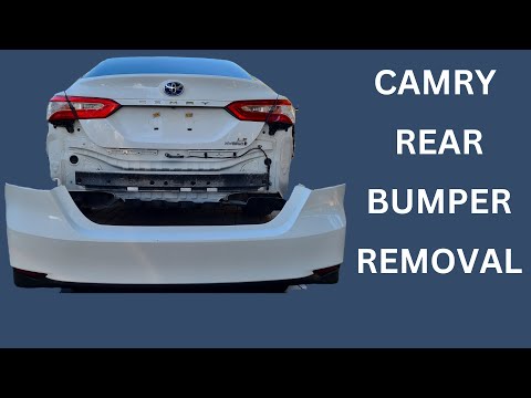 Camry 2019 rear bumper removal
