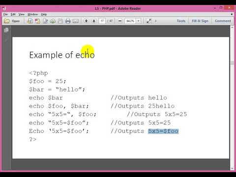 PHP Print Echo , ID - YouTube