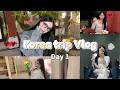 ドタバタ大充実の韓国1人旅🇰🇷day1🎀買い物/グルメ/エクステ