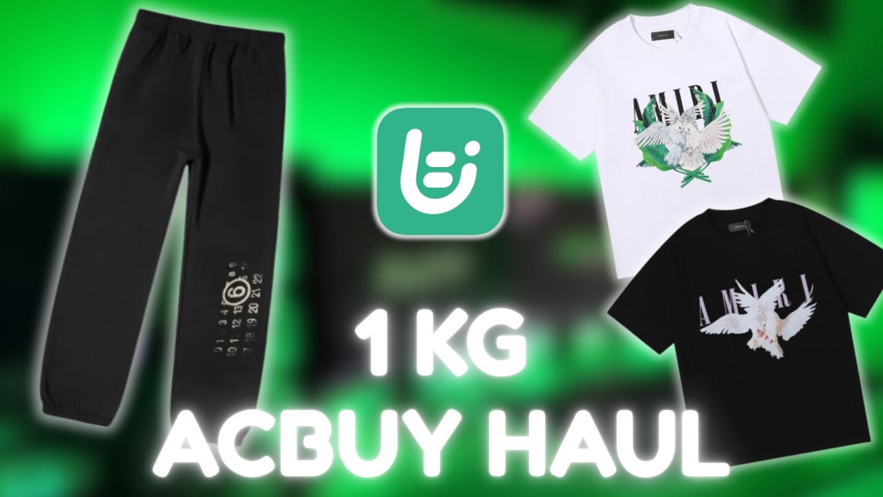 1KG ACBUY HAUL (AMIRI TEES + MORE)
