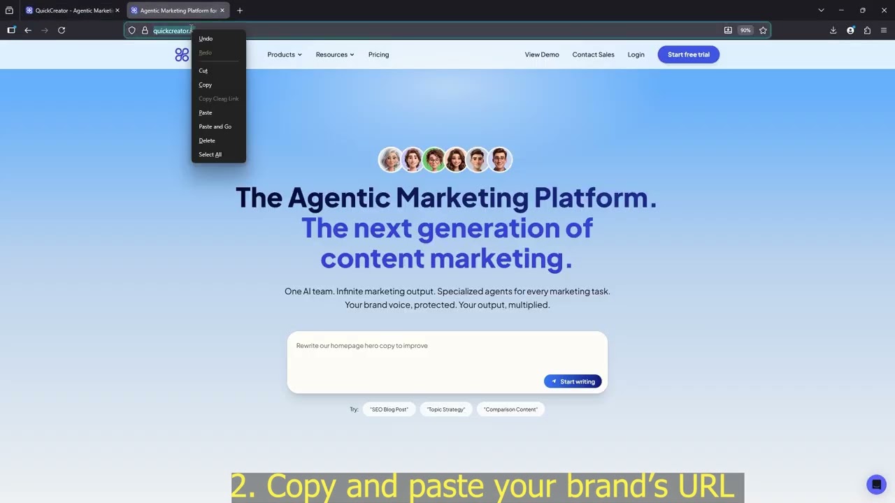 QuickCreator Demo: How to Set Up Your Brand Profile in Seconds!