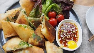 揚げると臭うが味は立つ！長芋チーズの納豆春巻き