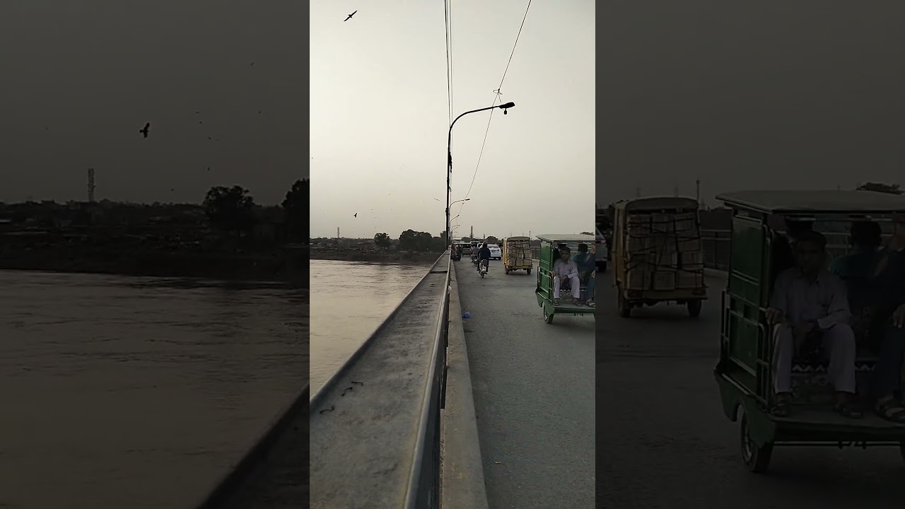 Beautiful view Darya-e-ravi Lahore  Pakistan 🏜️🌅❤️