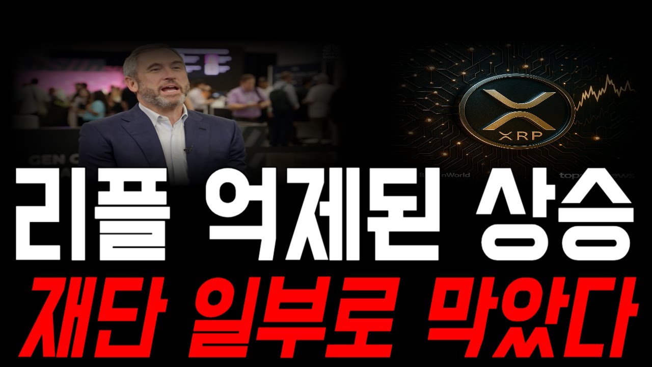 [리플코인 전망] 억제된 상승..재단 가격 일부로 막았다 *홀더분 모여주세요* #리플