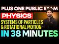 Systems of Particles and Rotational Motion in 38 Minutes | +1 Physics Chapter 6 | Eduport Plus One
