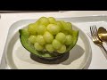 japanese street food - beautiful melon dessert 船形メロンケーキ