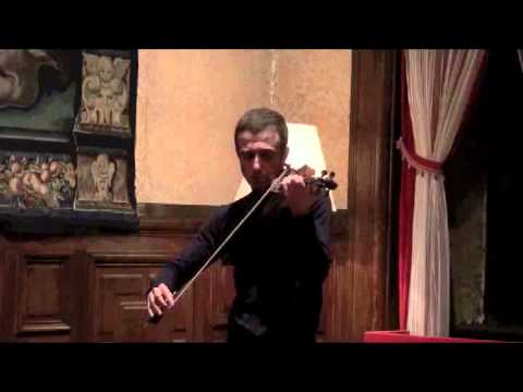 Tedi Papavrami plays Ysaye's Sonata no.2 for solo violin,-" Obsession"