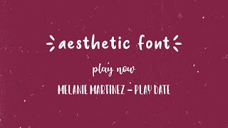 25 aesthetic fonts | you should use too ♡ 25 aesthetic fonts | you should use too ♡
