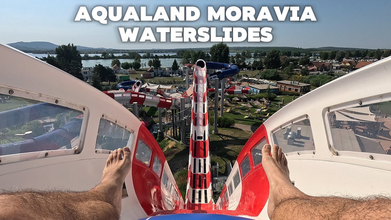 Waterslides in The Largest Water Park in Czech Republic | Aqualand Moravia | Crazy Aquapark videos