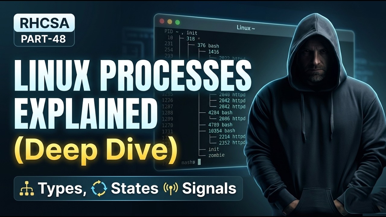 Linux Processes Explained (Deep Dive) | Types, States & Signals | RHCSA ...