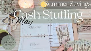 May Cash Stuffing // How to Save for Summer #cashstuffing #savingschallenges #goals