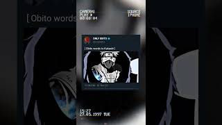 Obito Words To Kakashi Amv Edit