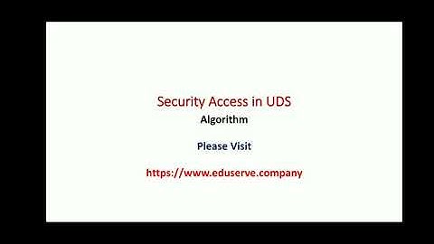 Security Access | Security Access Algorithm | Security Access in UDS | 0x27 | Embedded World
