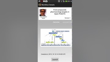 Taverna Mobile  Exploring published workflows on myExperiment