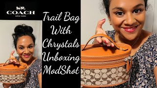 картинка: Сумка COACH Trail с кристаллами | Распаковка | ModShots🎈