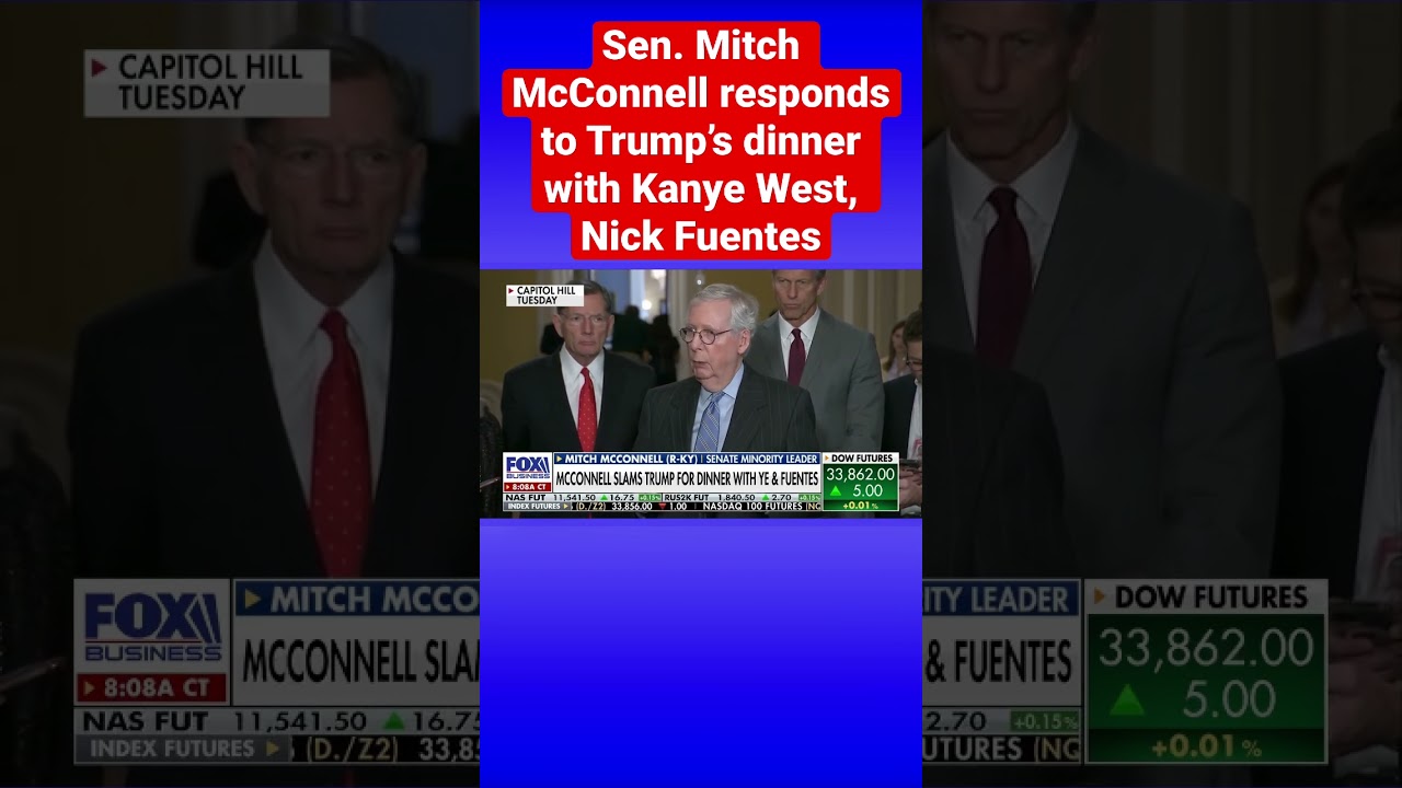 Trump disses Sen. McConnell over comments about controversial dinner #shorts