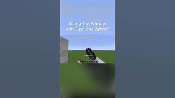 Killing the Warden with Just One Arrow?!? #games #minecraft #memes #gaming #warden