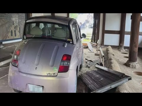 Car crashes into Japan’s oldest toilet