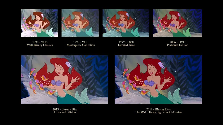 The Little Mermaid - Under The Sea | 30 Years of Video Editions Comparison