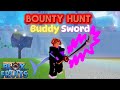 Buddy sword insane combo road to 10m bounty  blox fruits update 20