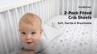 Soft, Gentle & Breathable: KeaBabies 2-Pack Fitted Crib Sheets screenshot 5