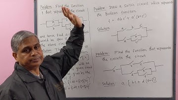 Boolean Algebra, Lec-15(Switching Circuit, Part-2) by Dr. D.N.Garain